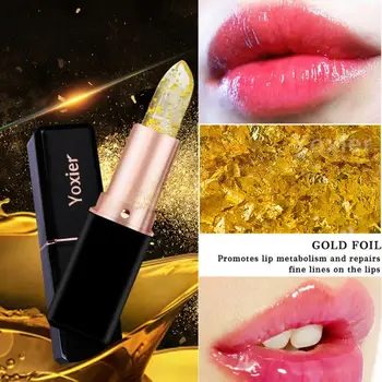 

24K Gold Olive Oil Lip Balm Moisturizing Natural Colorless Refine Repair Wrinkles Makeup Lips Care Treatment New Brand 1Pc TSLM1