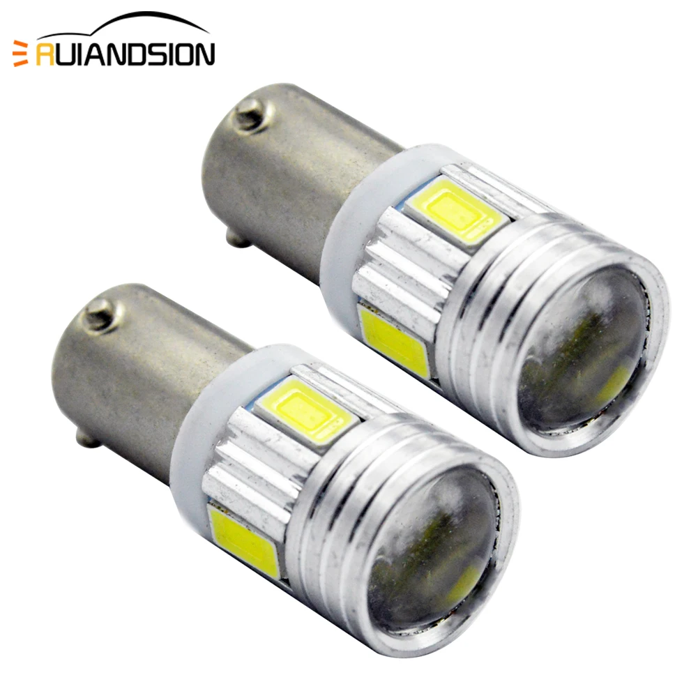 Светодиодные лампы BA9S BAX9S BAY9S 6 SMD 5630 светодиодные T4W H6W H21W для стайлинга автомобиля