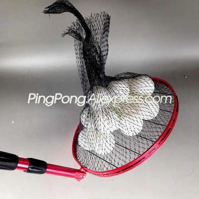 Table Tennis Ball Picker,ping Pong Ball Picker with Removable Handle Up to 125 Balls Time Saving Net Ball Picker Collector