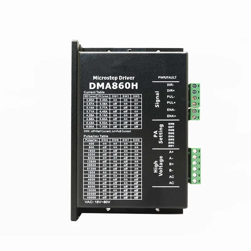 Двухфазный микрошаговый двигатель модели 57 86 цифровой шаговый DMA860H контроллер