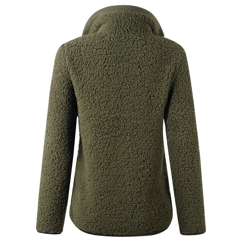 Winter Women Sherpa Sweaters Oversized Fleece Hooded Pullover Loose Fluffy Coat Zipper Coat Jacket Coat Top Outwear