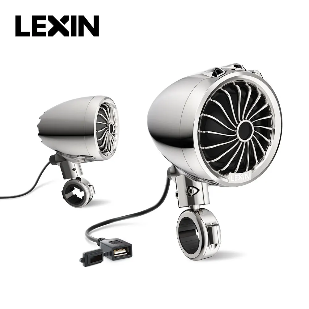 Мотоциклетные аксессуары Lexin динамики Q3 USB FM функция Bluetooth 5 1 IP67 водонепроницаемый