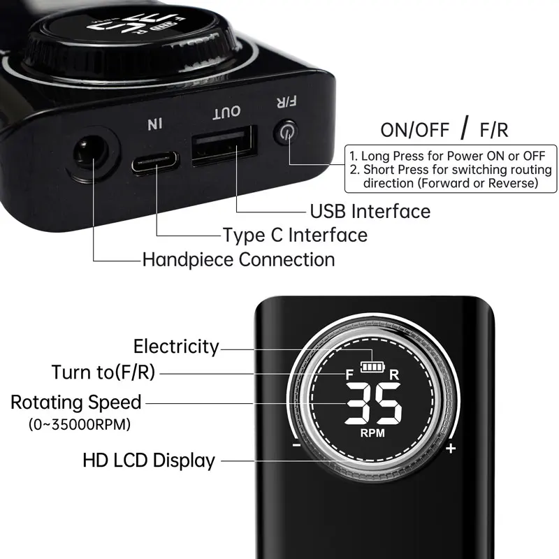 35000RPM wiertarka do paznokci z wyświetlacz LCD HD akumulator do paznokci Master do Manicure przenośna wiertarka do paznokci frezarka 4 35000RPM wiertarka do paznokci z wyświetlacz LCD HD akumulator do paznokci Master do Manicure przenośna wiertarka do paznokci frezarka 4