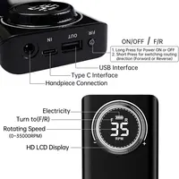 35000RPM wiertarka do paznokci z wyświetlacz LCD HD akumulator do paznokci Master do Manicure przenośna wiertarka do paznokci frezarka 4