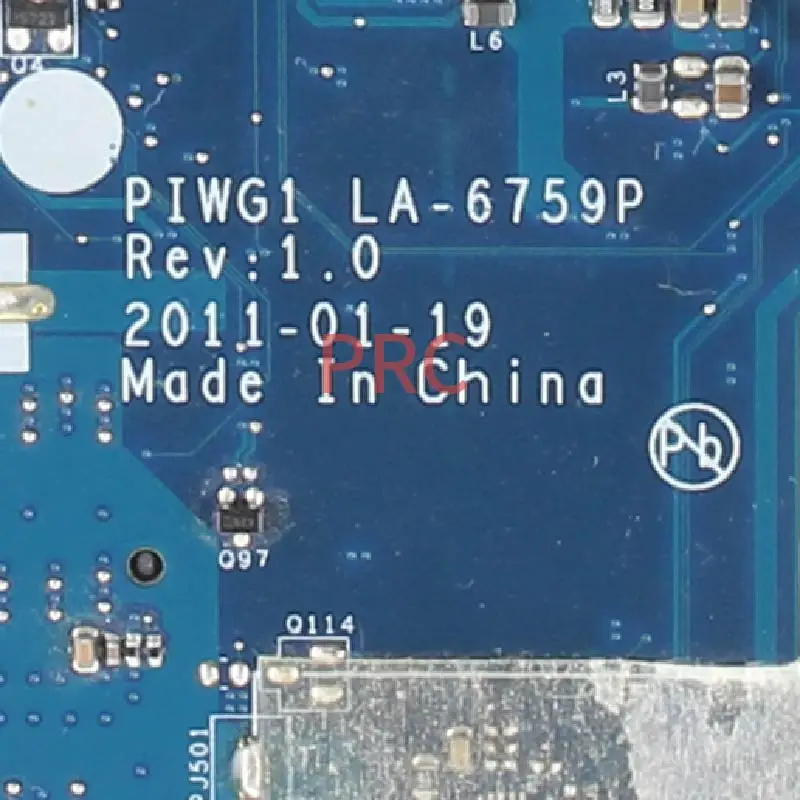 Placa-mãe do Portátil para Lenovo Notebook Mainboard Piwg1 La-6759p 11013568 G470 Hm65 - Imagem 5