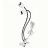 Black white Plug in Clip on Light,Screw bulb Clip on Desk Light for Desk,Bed Headboard with on/off switch,Clamp lamp for reading 5