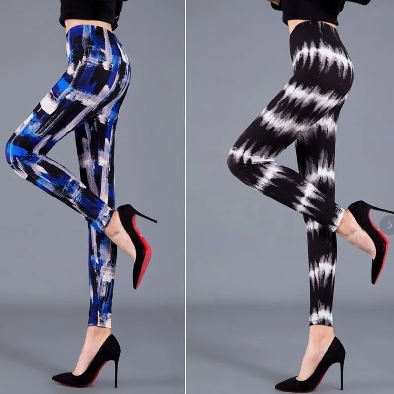 

Spring High Stretchy Women's Leggings Sexy Plants Animals Leopard Print Plus Size Leggings Fashion Sweatpants Gym Clothing