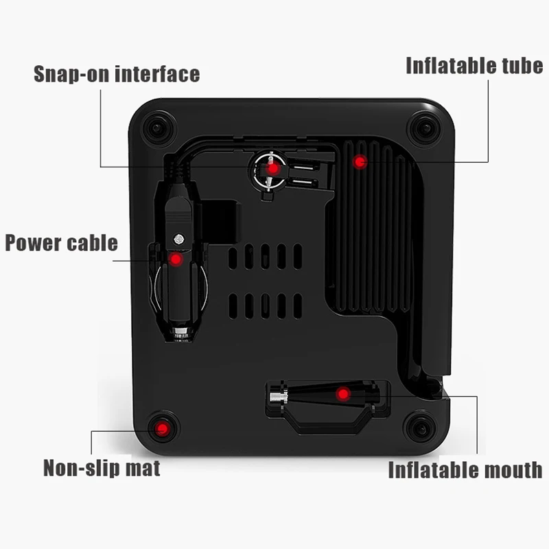 30 �Ǹ��� InteAir ����� 12V Ÿ�̾� ǳ�� ���� ���� 150psi �ڵ��� �ڵ� Ÿ�̾ �� �� �޴�� �ڵ� Ÿ�̾� Inflator