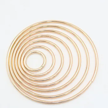 

1pack/lot Thickness 5mm Gold Color Big Dream Catcher Circle Ring Craft Metal Rings For Dream Catchers Hoops Hanging Connectors
