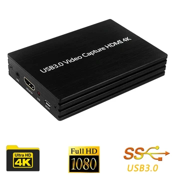 

4K@60H 1080P HDMI to USB 3.0 Video Capture Card for OBS Live Stream Game Broadcast Automatically Adjust Settings for Output Size