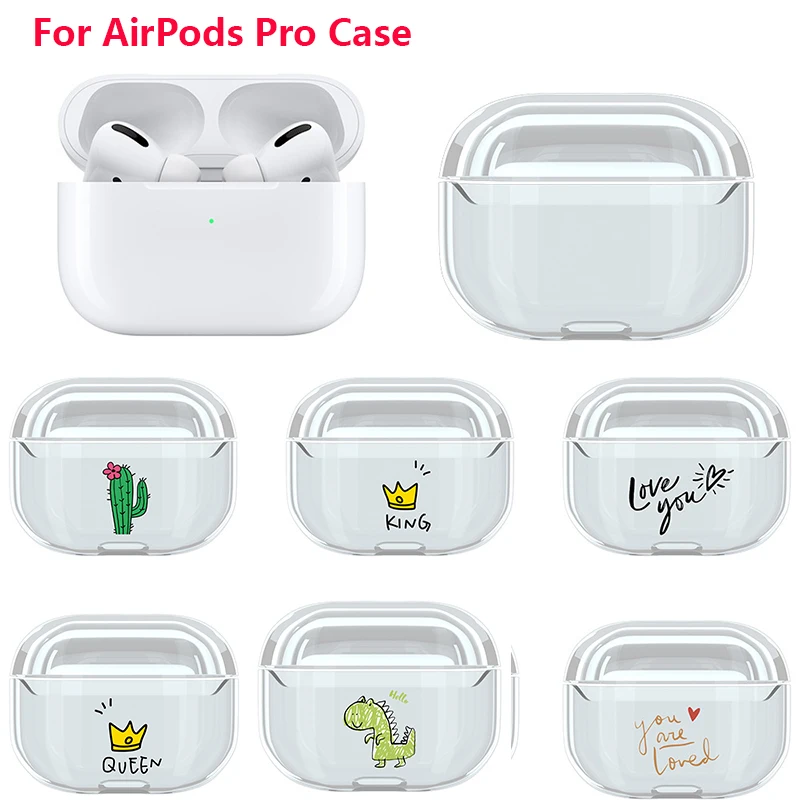 Для AirPods Pro прозрачный чехол 2019 высокое качество Bluetooth наушники Жесткий ПК