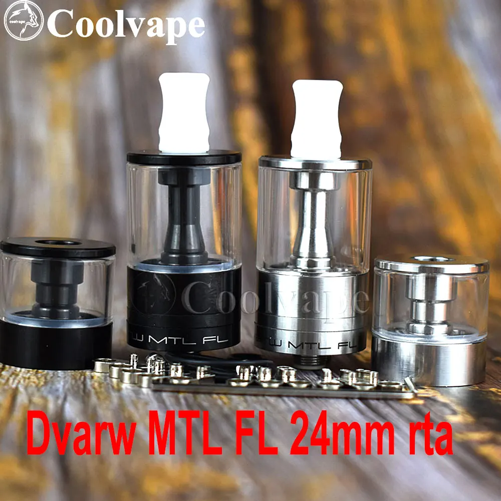 

24mm Dvarw MTL FL 24 rta Single Coil rta 24mm diamater 316ss atomizer Airflow Tank Rebuildable rta vs sxk Dvarw MTL rta