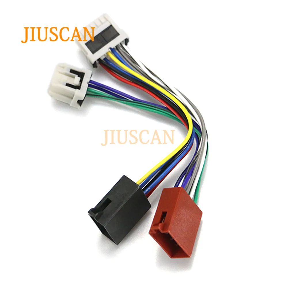 JIUSCAN 12-121 ISO Радио адаптер для SUBARU для RENAULT дорожного движения жгут проводов разъем свинцовый ткацкий станок кабель штекер Адаптер стерео