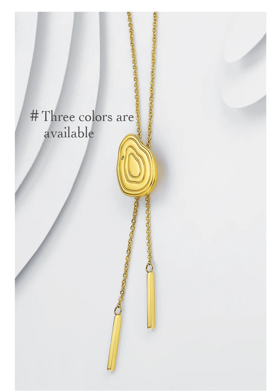 Enfashion, женское колье, золотого цвета, нержавеющая сталь, длинная цепочка, регулируемое ожерелье, s подвески, ювелирное изделие, PD183015
