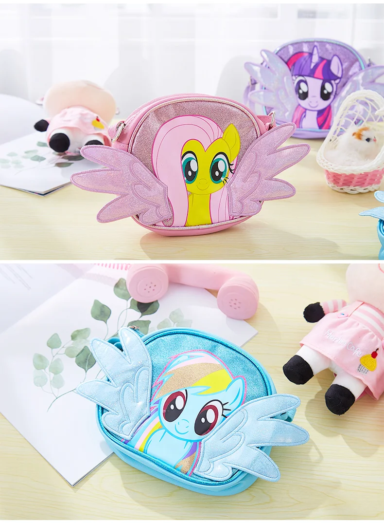 Fashion Children Mini pony Handbag for Girl Shoulder Bag PU Leather Crossbody Purse Bags High Quality Leisure bag