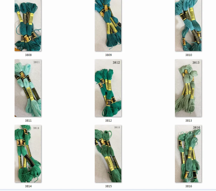 oneroom 10 pieces cross stitch threads / embroidery thread Custom colors | Дом и сад