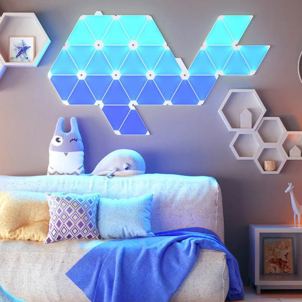  Original Nanoleaf Triangle Night Full Color Smart Odd Light Board Work with Mijia for Apple Homekit - 4000150933645