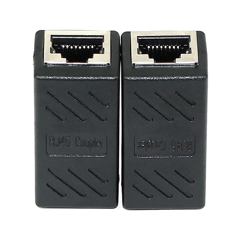 

2 Pack RJ45 Coupler Ethernet Cable Coupler LAN Connector Inline Cat7/Cat6/Cat5e Ethernet Cable Extender Adapter Female To Female