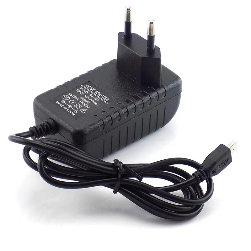 Micro USB Блок питания для камеры Адаптер переменного тока в DC 5 В 2A 2000mA конвертер Выход для CCTV Iuput 100-240 в США/ЕС разъем J17