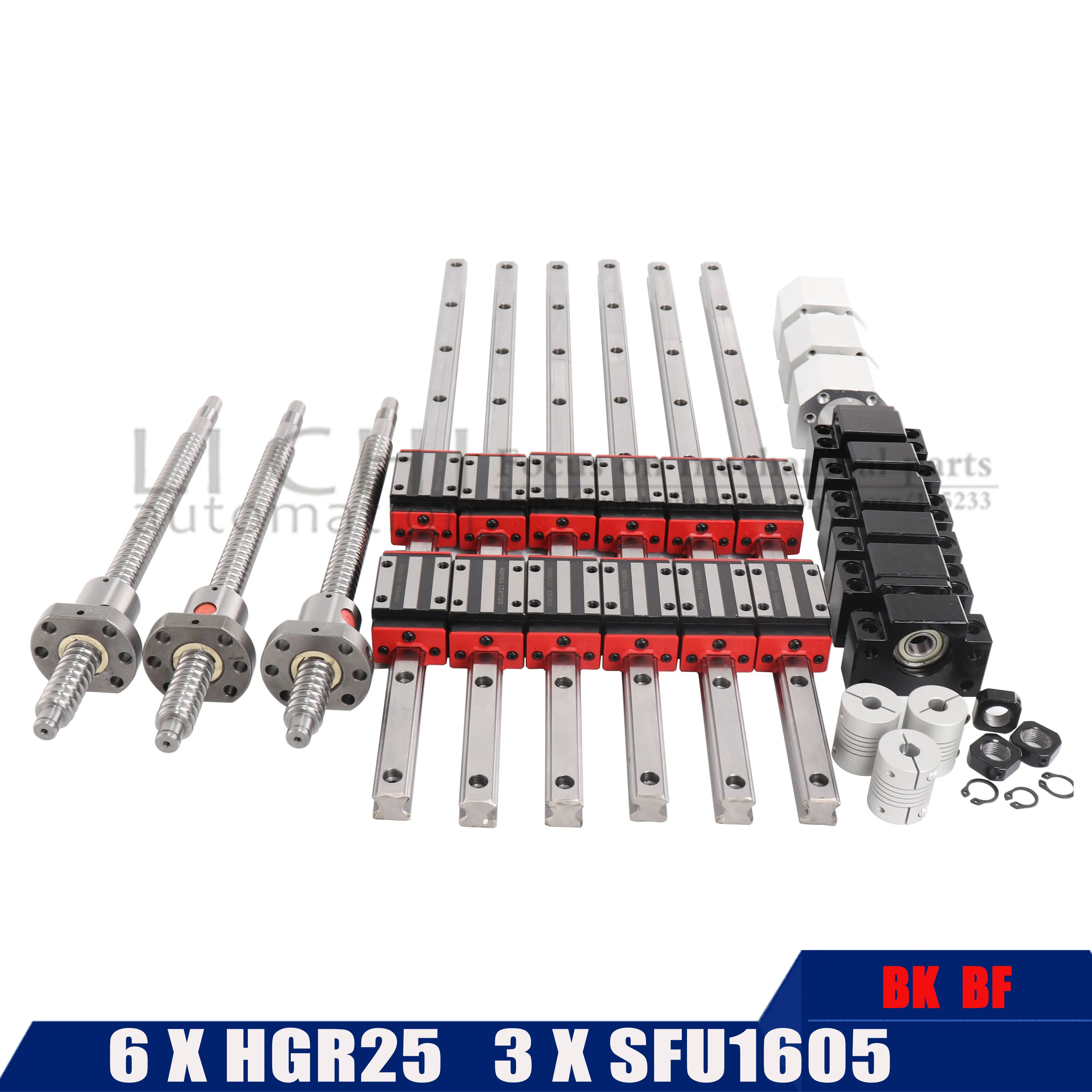 HGH25 Любая длина + 1 комплект SFU1605 шариковый винт BK12/BF12 DSG16H переворот линейная