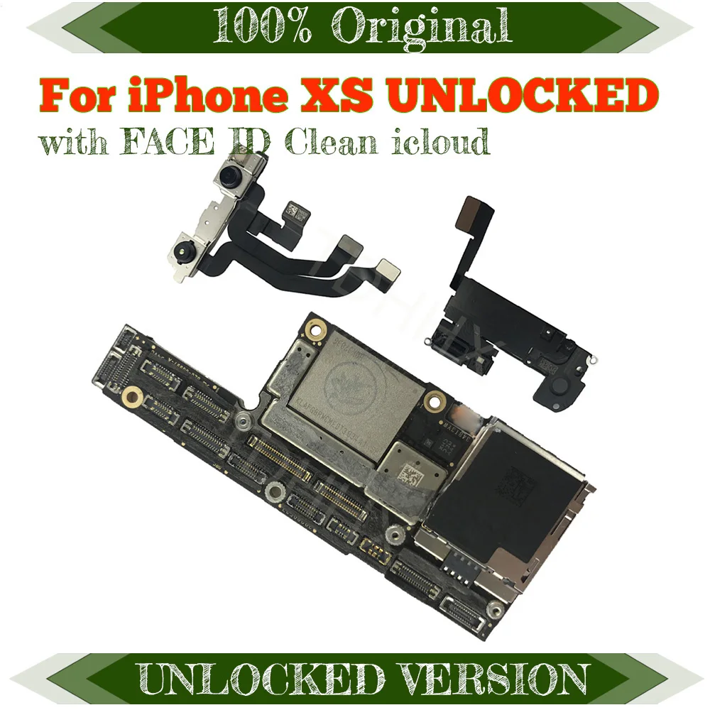 

Original unlocked for iphone Xs Motherboard without / with FACE ID for iphone Xs Logic Boards with IOS all function,Good working