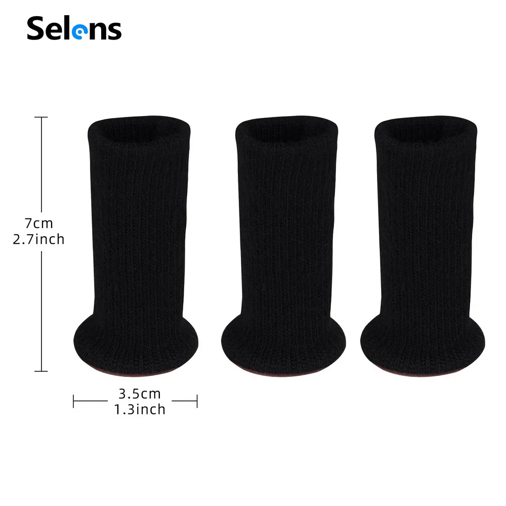 Selens Photography Light Stand Foot Protection Non-slip Studio Stainless Steel Light Stand Leg Cover for Tripod
