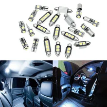 Kits d'ampoules LED 12V Super lumineuses, 21 pièces, feux de signalisation de stationnement, accessoires universels d'intérieur de voiture 