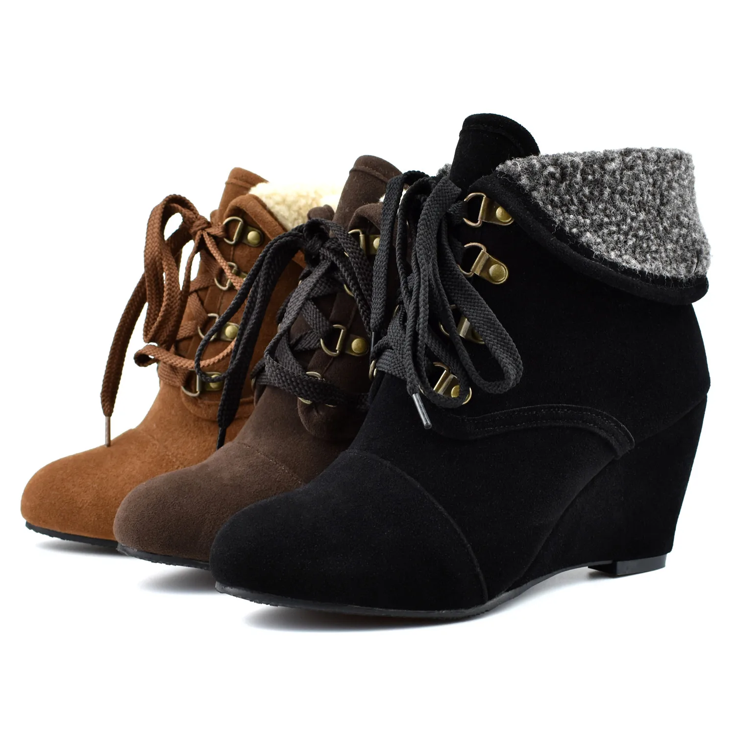 INS/женские ботильоны, большие размеры 22-28 см, бархатные зимние ботинки из матовой кожи на высоком каблуке Женская обувь зимние ботинки женские ботильоны