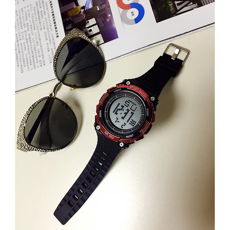 Sanda Waterproof Sports Watch Men's Outdoor Electronic Watch Sanda Luminous Multi-function Student Men's Watch Factory