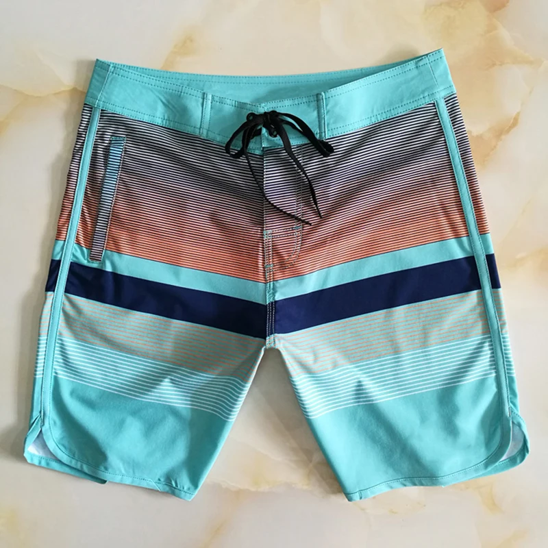 QUIk Care Silver Wave Multi-Beach Shorts MEN'S Swimsuit Large Size Quick Drying Pants Siwmwear Swim Trunks Beach -40 | Спорт и