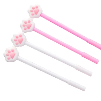 

10Pcs Kawaii Gel Pens Pink Cat Claw Cute Bullet Journal Neutral Pen Student Writing Office School Supplies Stationery Wholesale