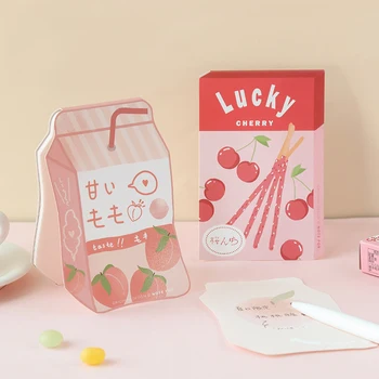 

LoveFrom 24pcs/lot Kawaii Note Book Cartoon Milk Snacks Hand Book Message Decoration Paper Stationery Office School Supply