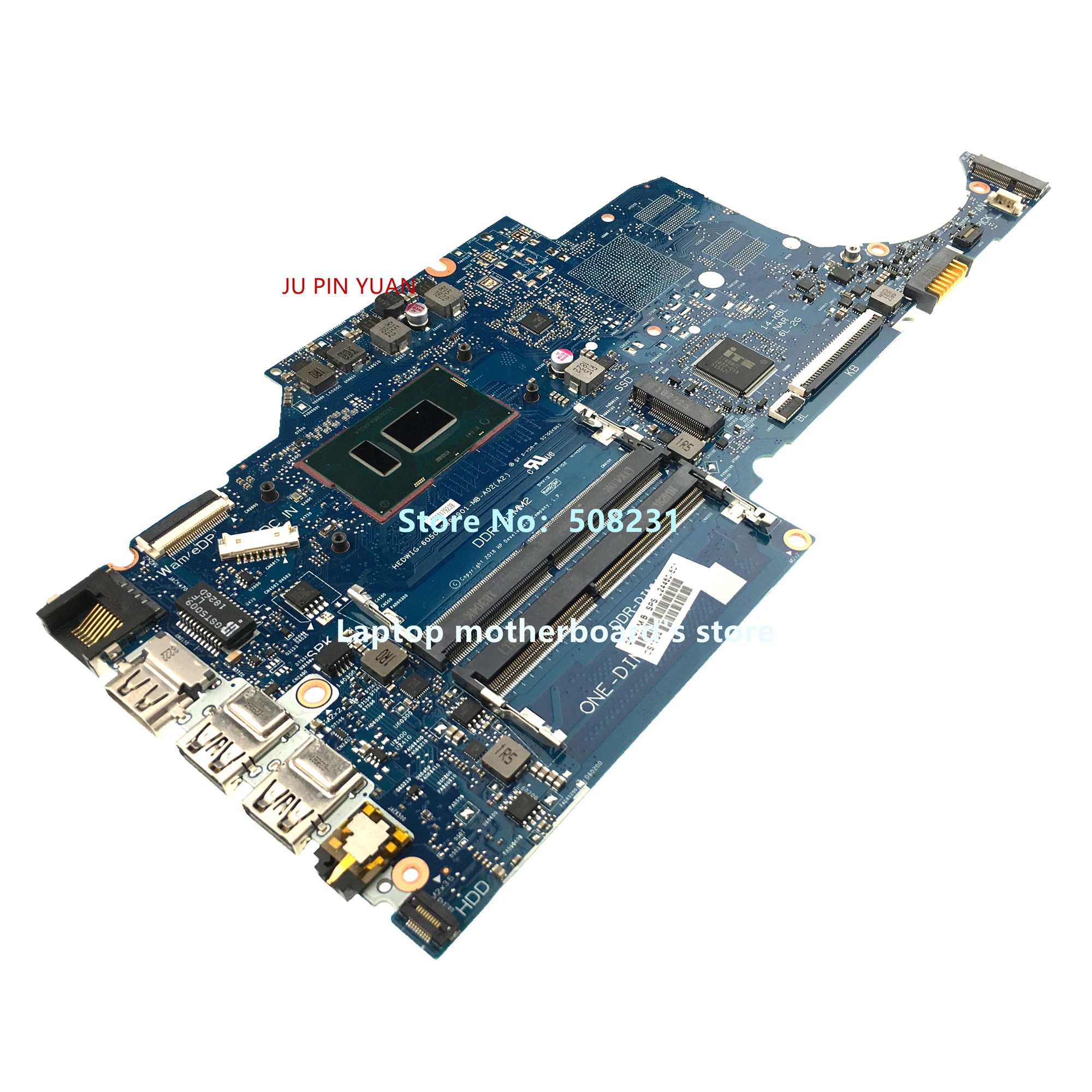 

For HP 14s-cf 14-CF 14S-CR 14-CR TPN-I130 Laptop Motherboard L24460-601 L24460-001 6050A2992901 W/ SR3LA I5-8250U 100% Tested Ok