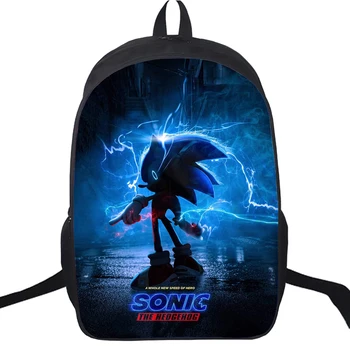 

New Movie Sonic Backpack Boys Girls School Bags Children School Backpack for Teenagers Women Men Travel Backpack