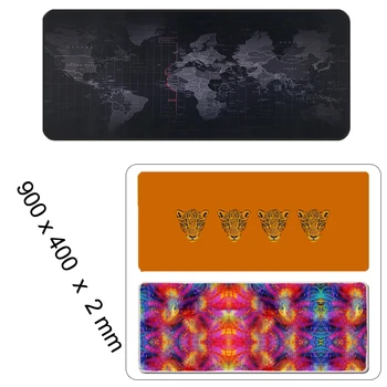 

Non-slip Locked Edge Gaming Mousepad XXL Sizse 400x900x2mm Customized Pad For Trackball Laser Optical Mouse Mice Speed Keyboard