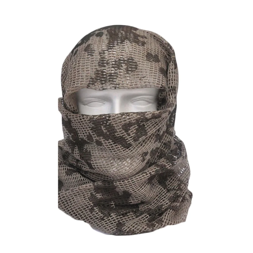 ACU Camo Уход за кожей лица Крышка маска шарфы тактический сетки шарф ветра в байкерском стиле из хлопка - Цвет: ACU Camo