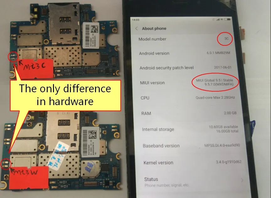 Материнская плата для Xiaomi 3 M3 MI3 WCDMA MI3W MI3C MI3W/C 2 гб озу 16 пзу замена материнской