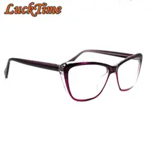 LuckTime повседневные Модные Женские оправы для очков ретро квадратные очки для близорукости оправы для очков по рецепту#6007