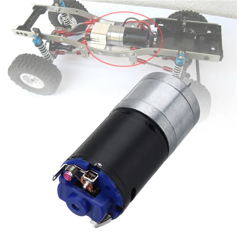 Щеточный двигатель RBRC GM25-370 DC 12 В вал 4 мм для MN-90 RC Q60 Q61 WPL B14 B16 B24 B36 C14 C24 1/16 запасные
