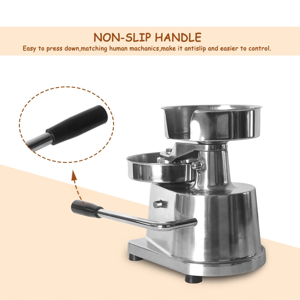  Manual 150mm Burger Making Machine For Cutlets Kitchen/Commercial Hamburger Press With 500pcs Oil-a - 4000161689867