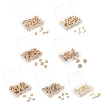 

Wooden Thumbtack Board Pins Pushpins Drawing Photo Wall Studs Nail School Suppy