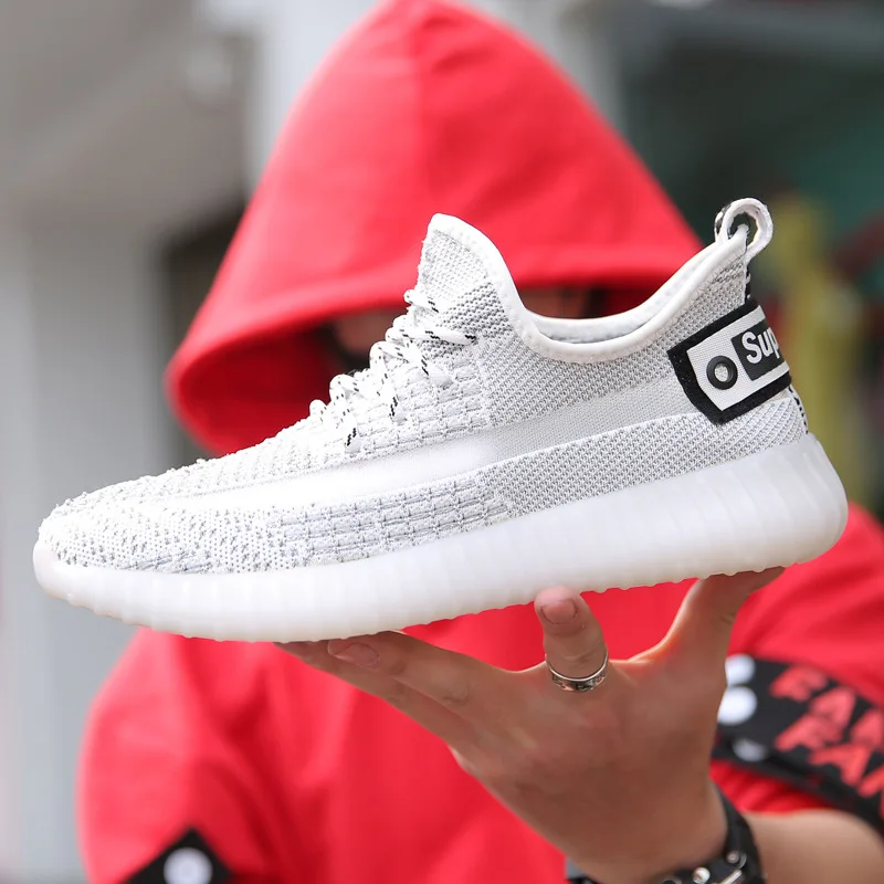

sneakers all over the sky star trend all over the world mesh flying woven shoes breathable Korean casual trendy men's shoes