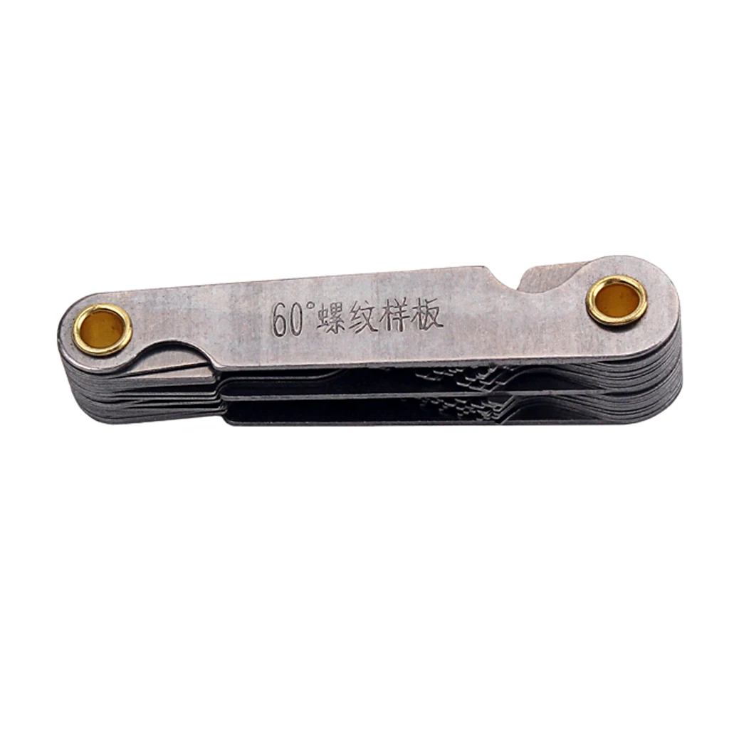 

Home Use Screw Inch Metric Centre Gage Foldable Cutting Rustproof Thread Pitch Portable Measuring Professional Gauge Tool Set