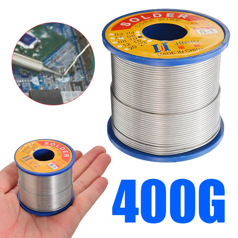 1Pcs 1.0mm 400g Solder Wire 60/40 Tin Lead Rosin Core 2.0% Flux Welding Line Repair Tool For Electrical Soldering | Инструменты