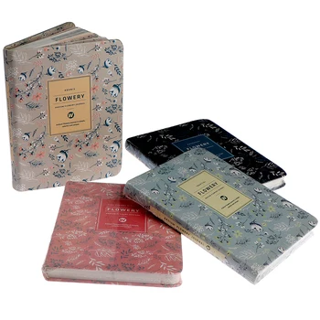 

A piece of leatherette retro floral notebook Kawaii style notebook memo