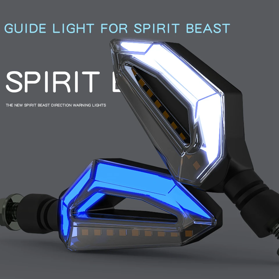 Универсальный светодиодный указатель поворота для мотоцикла SPIRIT BEAST-L10 дневное и