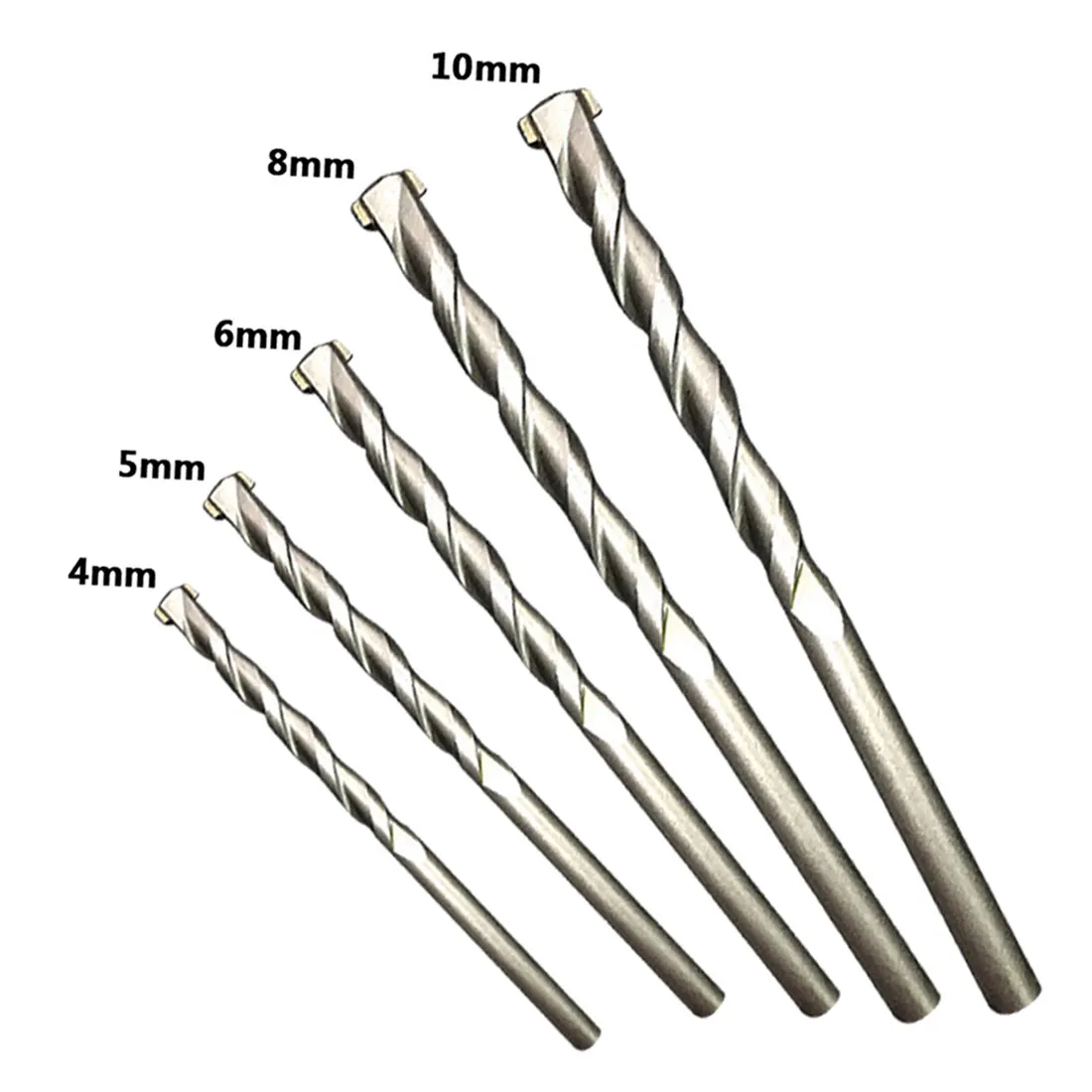 4mm/5mm Od Round Shank Masonry Drill Bit Rotary Tool Galvanized Drill