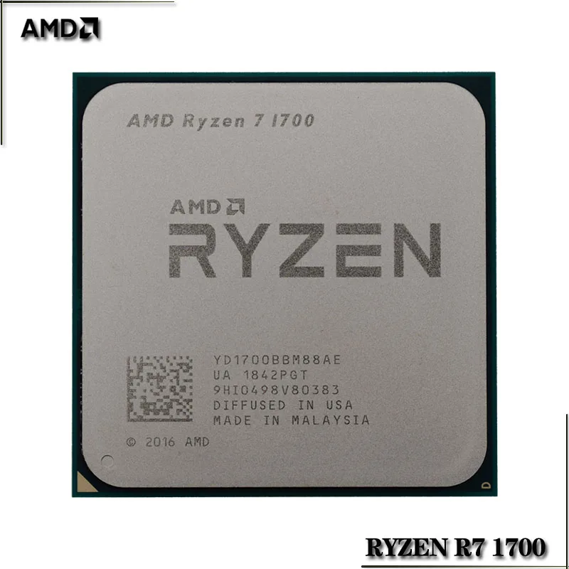 Процессор AMD Ryzen R7 1700 3 0 ГГц Восьмиядерный 16-поточный процессор разъем AM4 |