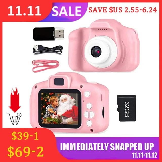 Children Kids Camera Mini Educational Toys For Children Baby Gifts Birthday Gift Digital Camera 1080P Projection Video Camera 6