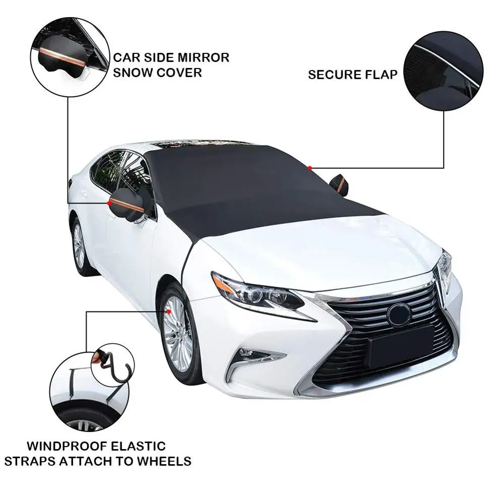 Car Front Windscreen Windshield Cover Sun Shade Winter Snow Ice Shield Cover  Rain Dust Universal Frost Guard Car Sun Protector
